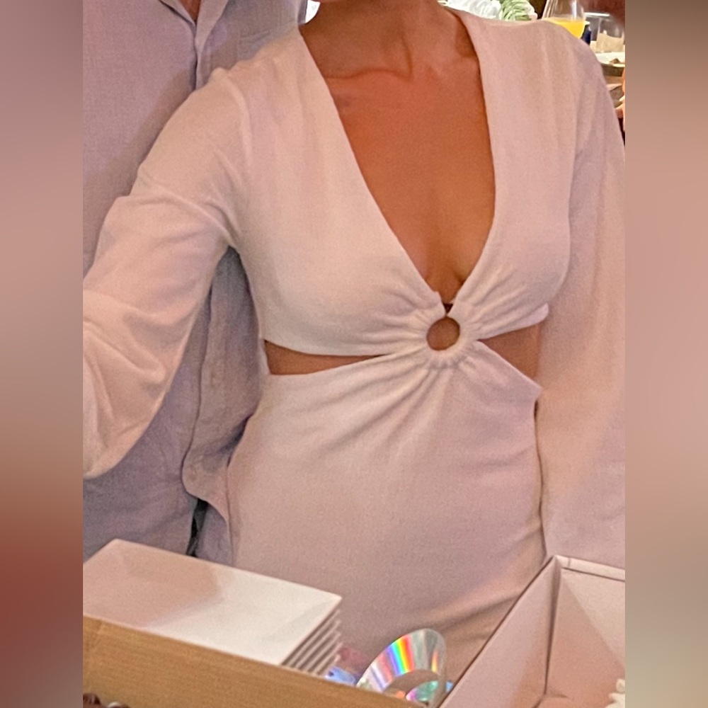 Athena Midi Dress - White from Jaus.